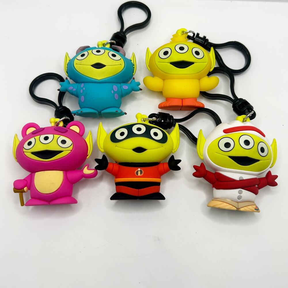 Disney Pixar Alien Remix Figural Bag Costume Clip Exclusive Lot of 5